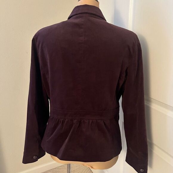 Talbots NWT Purple Button Up Jacket 16 - Picture 4 of 7